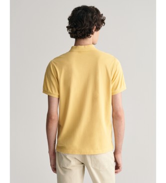 Gant Polo de piqu Regular Fit Shield amarillo