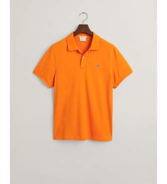 Gant Polo en piqu Coupe rgulire Bouclier orange
