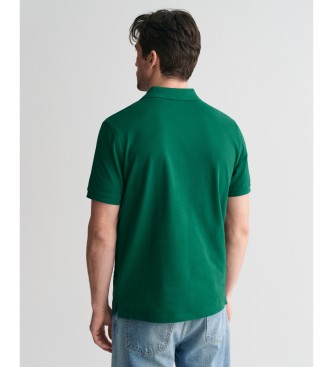 Gant Polo piqu de ajuste regular verde escudo