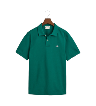 Gant Piqu Polo Regular Fit Schildgroen