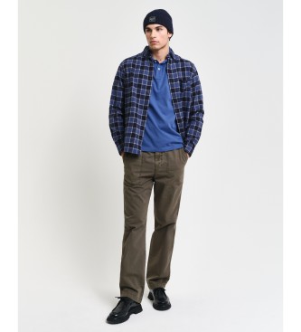 Gant Pique Polo Regular Fit Shield bl