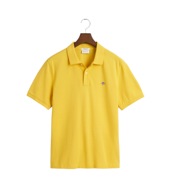 Gant Polo en piqu Coupe rgulire Bouclier jaune