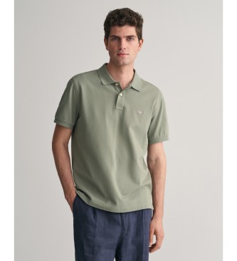 Gant Polo en piqu Coupe rgulire Vert bouclier