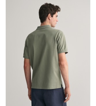 Gant Pique polo shirt Regular Fit Shield green