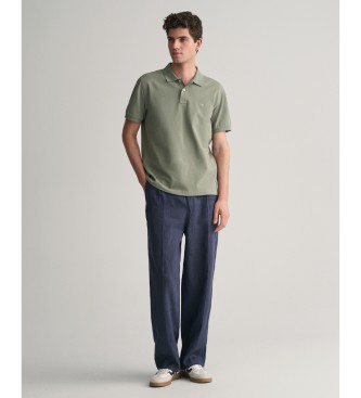 Gant Polo en piqu Coupe rgulire Vert bouclier