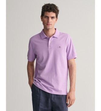 Gant Piqu-Poloshirt Regular Fit Shield lila