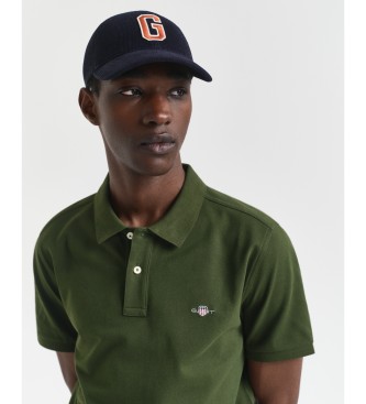 Gant Groene Shield-polo met normale pasvorm