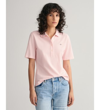 Gant Polo de piqu Shield rosa