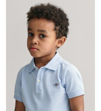 Gant Polo piquant Shield bleu