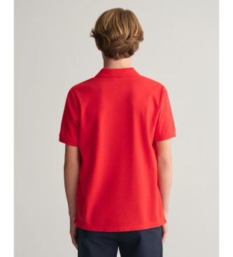 Gant Polo de piqu Shield rojo