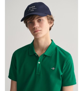 Gant Polo de piqu Shield Teens verde