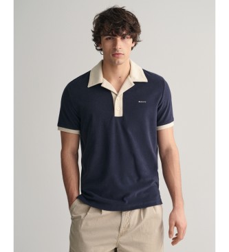 Gant Marine badstof poloshirt in vakantiestijl