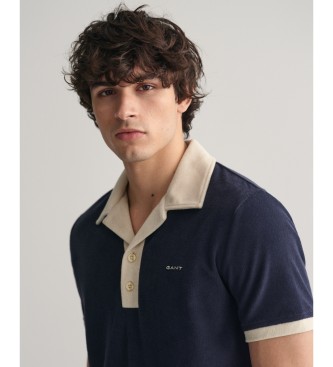 Gant Poloshirt i navy frott i resort-stil