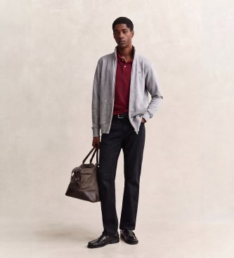 Gant Polo Regular Fit Classique Bordeaux