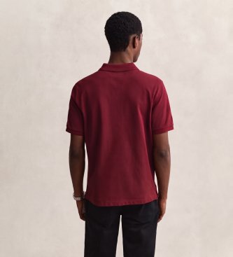 Gant Polo Regular Fit Classique Bordeaux