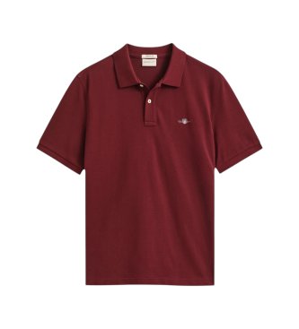 Gant Polo Regular Fit Classique Bordeaux