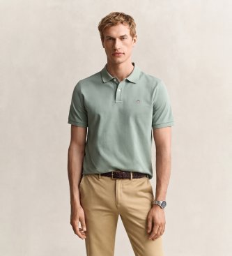 Gant Klassieke polo met regular fit, groen