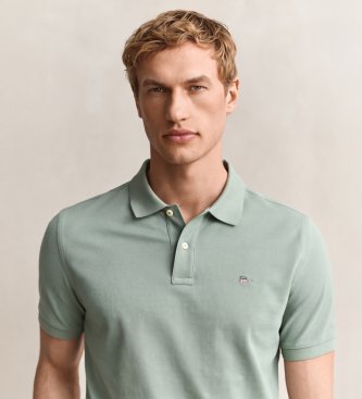 Gant Klassieke polo met regular fit, groen