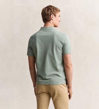 Gant Klassieke polo met regular fit, groen