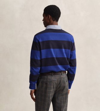 Gant Blau gestreiftes Poloshirt