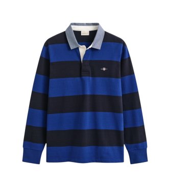 Gant Blau gestreiftes Poloshirt