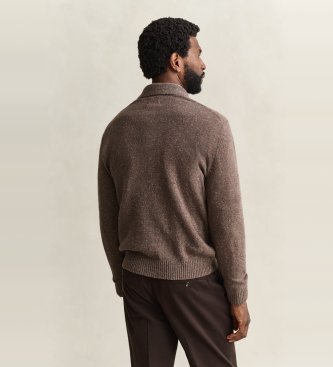 Gant Polo in misto lana talpa