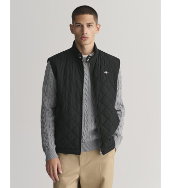 Gant Windcheater quiltet vest sort