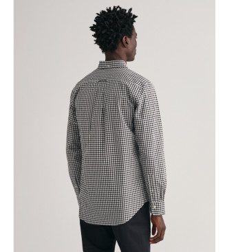 Gant Black Vichy check poplin shirt Regular Fit