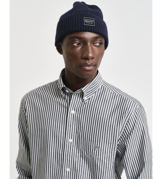 Gant Shirt Regular Fit black striped poplin shirt