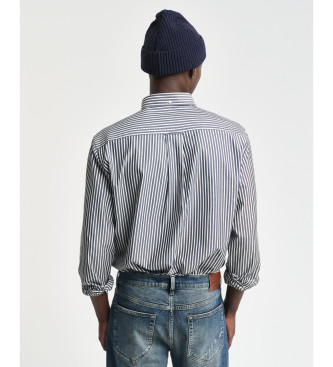 Gant Shirt Regular Fit black striped poplin shirt