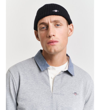 Gant Polo Reg Chambray Grigio Pesante