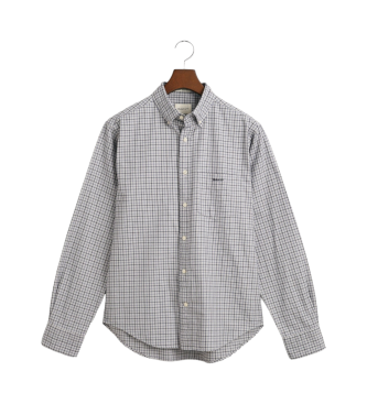 Gant Camicia Tattersall grigia a quadri Jasper vestibilit regolare