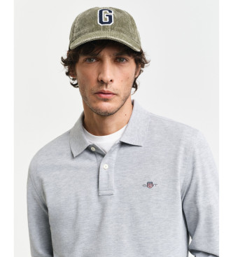 Gant Polo Shield Pique cinzento  