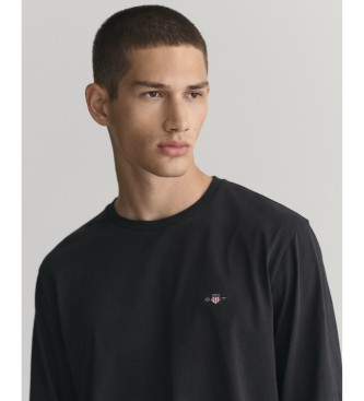 Gant Shield long sleeve t-shirt black