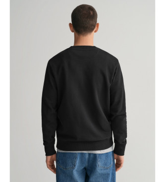 Gant Sweatshirt com gola redonda Tonal Archive Shield Preto