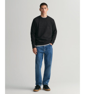 Gant Tonal Archive Shield Crewneck Sweatshirt Sort