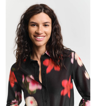 Gant Camicia floreale nera