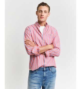 Gant Klassiek gestreept poplin overhemd Regular Fit roze