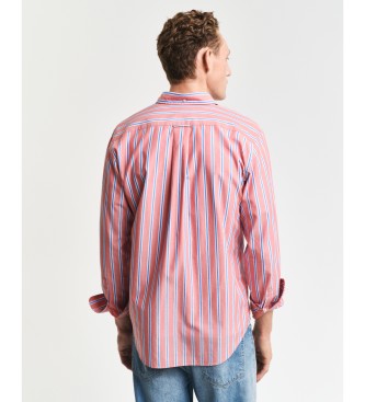 Gant Klassiek gestreept poplin overhemd Regular Fit roze