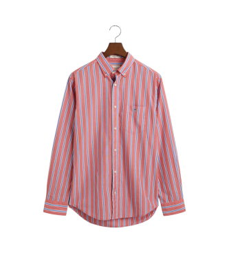 Gant Klassiek gestreept poplin overhemd Regular Fit roze