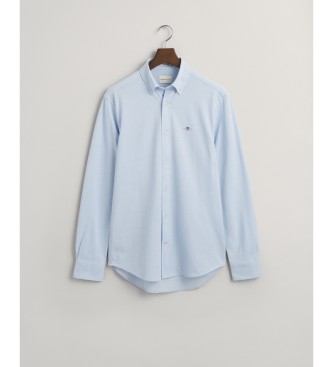 Gant Niebieska koszula Pique o regularnym kroju