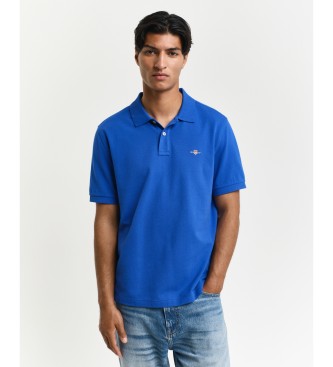 Gant Piqu-Poloshirt Regular Fit Shield blau