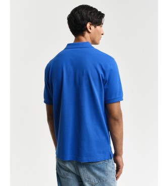 Gant Piqu-Poloshirt Regular Fit Shield blau