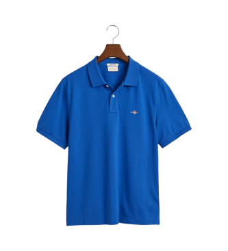 Gant Piqu-Poloshirt Regular Fit Shield blau