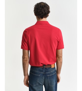 Gant Piqu-Poloshirt Regular Fit Shield rot  