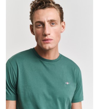 Gant Majica Regular Fit Shield green