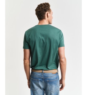 Gant Majica Regular Fit Shield green