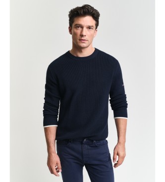 Gant Camisola com nervuras azul-marinho