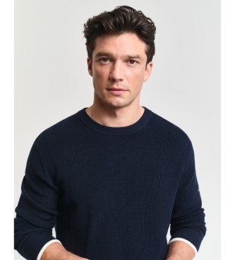 Gant Camisola com nervuras azul-marinho