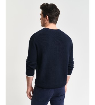 Gant Camisola com nervuras azul-marinho